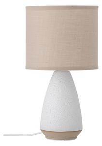 Biało-beżowa lampa stołowa z tekstylnym kloszem (wysokość 27,5 cm) Paprica – Bloomingville