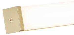 Kinkiet / Lampa scienna łazienkowy mosiądz 92 cm z diodą LED IP44 - Cascada Oswietlenie wewnetrzne