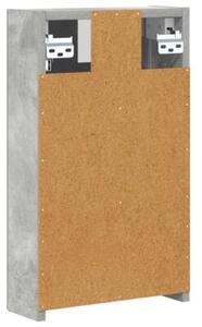 Szafka z lustrem do łazienki betonowy szary 30 x 10,5 x 50 cm