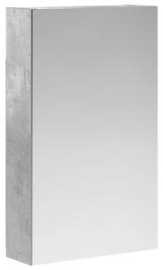 Szafka z lustrem do łazienki betonowy szary 30 x 10,5 x 50 cm