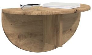 Nowoczesna półka ścienna w kolorze dąb rzemieślniczy - minimalistyczny design do salonu, sypialni i biura