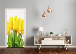 Naklejka samoprzylepna okleina Żółte tulipany