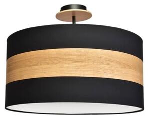 Czarno-drewniana lampa sufitowa - 4X K365 K6-N34