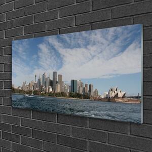 Obraz Szklany Miasto Morze Domy Sydney