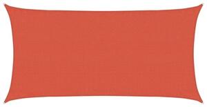 Żagiel przeciwsłoneczny, 160 g/m², terakotowy, 3x6 m, hdpe