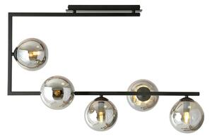 Industrialna lampa sufitowa z grafitowymi kloszami N3-M44