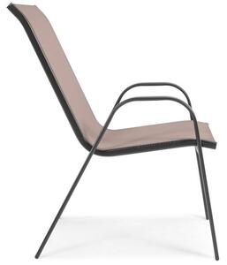 Komplet ogrodowy PORTO stół 140x80 cm i 4 krzesła - brązowy