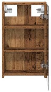 Szafka z lustrem do łazienki stare drewno 30 x 10,5 x 50 cm