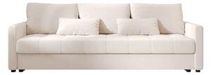 Kremowa welurowa sofa tapicerowana N4-M33