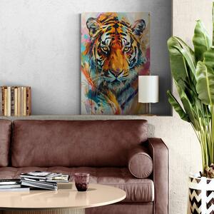 Obraz tygrys z imitacją obrazu