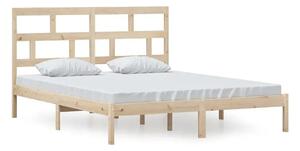 Małżeńskie łóżko z naturalnej sosny 160x200 L1-L47