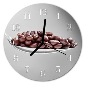 Zegar szklany okrągły Łyżka kawy