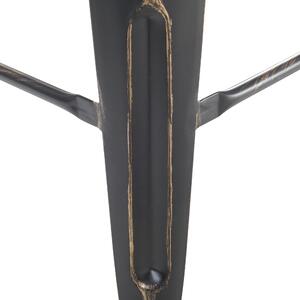 Zestaw 2 hokerów stołków barowych stalowych 60 cm czarno-złoty Cabrillo Beliani