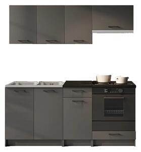 Komplet szafek kuchennych grafit mat T1-H82