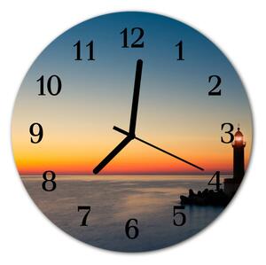 Zegar ścienny okrągły Latarnia morska