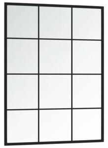 Ścienne lustro w czarnej metalowej ramie B2-P45