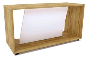 Skandynawski stolik kawowy dąb craft + biały S9-A29
