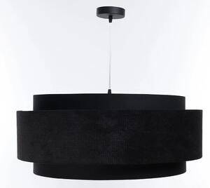 Czarna welurowa elegancka lampa nad stół - 4X A353 E7-M20
