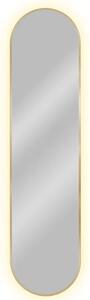 Złote nowoczesne lustro led 155x40 cm P8-F72