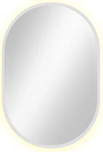 Białe lustro owalne led 95x40 cm W8-B10