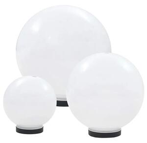 Zestaw 3 okrągłych lamp ogrodowych LED - 3X O013 N2-H60