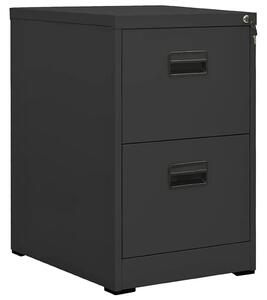 Antracytowy kontenerek pod biurko na klucz N0-K40