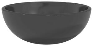 Umywalka ze szkła hartowanego, 30x12 cm, czarna