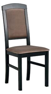 MebleMWM Krzesło drewniane NILO 4 wenge tkanina 6 / OUTLET