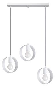 Biała geometryczna lampa wisząca nad stół - A175 F8-P50