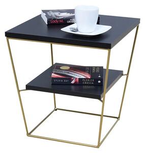 Stolik kawowy w stylu glamour czarny Z5-E68