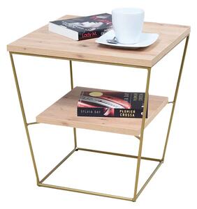 Stolik kawowy z półką dąb artisan F7-P02