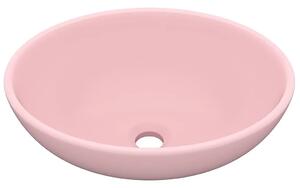 Ceramiczna umywalka na blat różowy mat Z5-M96