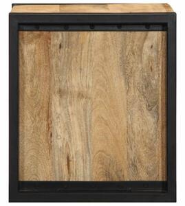 Szafka nocna 40x35x40 cm lite drewno surowe mango