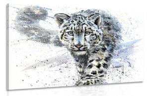 Obraz kreskówkowy leopard