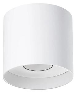 Biały minimalistyczny plafon tuba - 4X A405 S6-P57