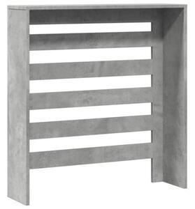 Osłona na grzejnik, szarość betonu, 78x20x82 cm