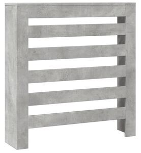 Osłona na grzejnik, szarość betonu, 78x20x82 cm