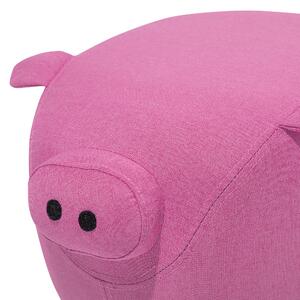 Pufa zwierzak świnka dla dzieci do pokoju dziecięcego różowa Piggy Beliani