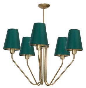 Duży pięcioramienny metalowy żyrandol - K427 C1-T83