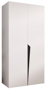 Szafa uchylna otwierana Piano 1 100 wys. 202 cm biaÅy + u. czarny