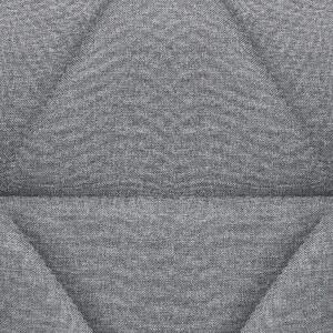 Krzesło na kółkach biurowe tkanina regulacja wysokości szare Valetta Beliani