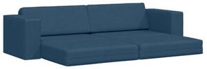 Sofa podÅogowa z funkcjÄ spania granatowy 245 x 78 x 77 cm
