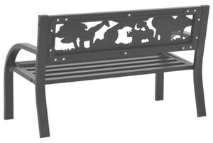 Ławka ogrodowa dla dzieci, 86 cm, stalowa