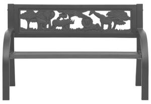 Ławka ogrodowa dla dzieci, 86 cm, stalowa