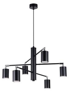 Czarny industrialny żyrandol z reflektorami - 5X A394 L5-F73