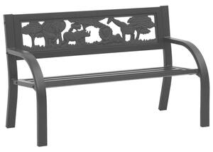 Ławka ogrodowa dla dzieci, 86 cm, stalowa