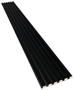 Akustyczne panele lamelowe 2 szt. czarny mat E5-B03