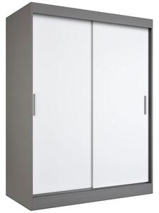 Szafa przesuwna 150 cm antracyt + biały A1-M53
