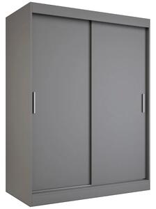 Antracytowa szafa przesuwna 150 cm P3-W62