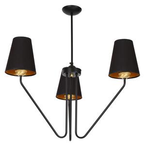Czarny potrójny żyrandol - K426 P9-R85